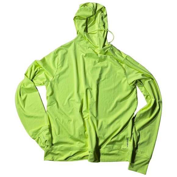 HEAD Bright Yellow Zip-Up Hoodie Sweatshirt NWT Size Large - Picture 3 of 4